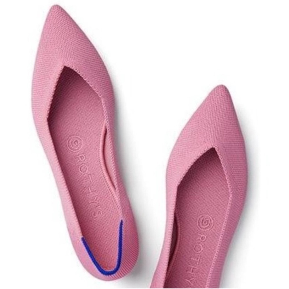 Rothy’s rosebud pink the point shoe